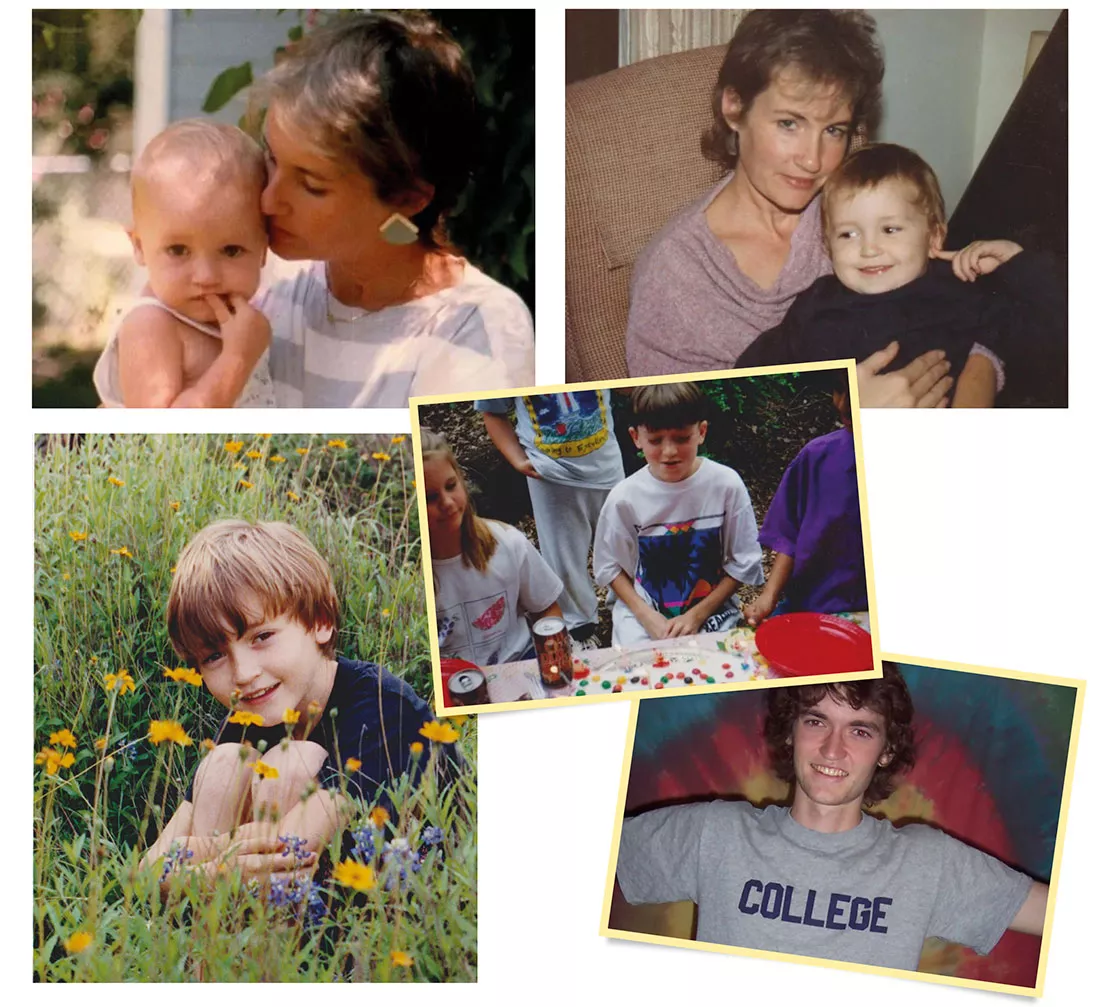 Photos of Ross Ulbricht with his mother Lynn from the family album.
